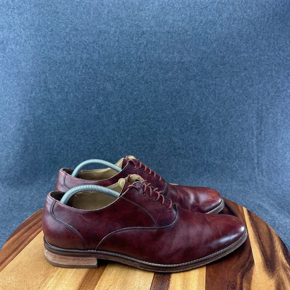 COLE HAAN Men's Brown Grand.OS Oxford Leather Shoes C12848 Size 10.5M